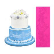 ART Kitchenware Decoration Cake Lace Mat Silicone Fondant Lace Moulds 3.33&times;4.7&times;0.06 inch LFM-40