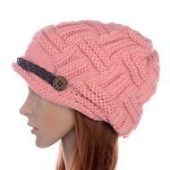 UZZO&trade; Fashion woman lady girl warm flexible handmade Knitted Crochet Baggy Beret Cap Hat embellishment by one... N15