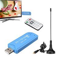 USB 2.0 Digital DVB-T SDR DAB FM HDTV TV Tuner Receiver Stick With Antenna Remote Control For Windows XP