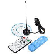 USB 2.0 Digital DVB-T SDR DAB FM HDTV TV Tuner Receiver Stick With Antenna Remote Control For Windows XP N6