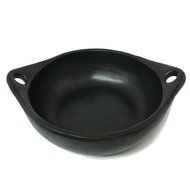 Black Clay, La Chamba Round Pot without Lid - Small - 1.5 qts