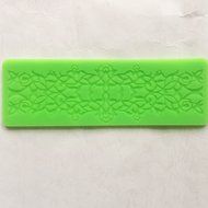 Mini Sugarcraft Cake Decoration Lace Border Fondant Gumpaste Icing Silicone Mold Mould Lace Shaped Cupcake Mat... N4