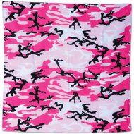 Pink Camo Bandana Party Accessory (1 count)