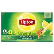 Lipton Green Tea, Decaffeinated Honey Lemon 20 ct