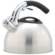 Creative Home Ellipse Stainless Steel Whistling Tea Kettle, 2.8 Quart