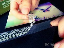 Saver 10pcs Decorative Lace Tape Hollowed Out Lace Adhesive Tape Stickers N3