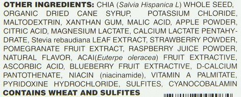 Trac Health Chia Plus Blackberry Hibiscus Green Tea Drink Mix, 273 Gram N19