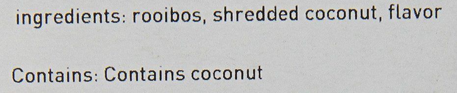 Teas Etc Coconut Custard Loose Leaf Rooibos 3 oz. N2