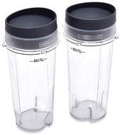 Ninja XWP002CS Single Serve Cups with Lids, Clear, 16-Ounce