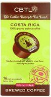 CBTL Costa Rica Brew Coffee Capsules By The Coffee Bean &amp; Tea Leaf, 16-Count Box