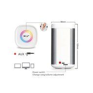 iKANOO Portable Bluetooth Wireless Stereo Speaker With Stand for SmartPhone Tablet PC, Output 5W x 2 (White)