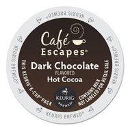 Caf&eacute; Escapes Dark Chocolate Hot Cocoa K-Cups, Box Of 24