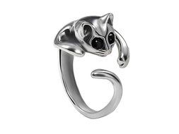 Winglife Hot Fashion Retro Vintage Cat Ring Sterling Silver Suitable for All Sizes