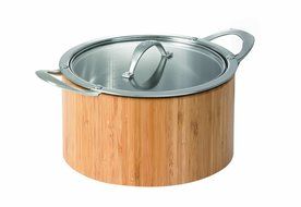CAT CORA by Starfrit Stainless Steel Cook N Serve Casserole, 3.8-Quart N8