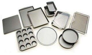 Baker's Dozen Twelve 12-Piece Baking Ware Set DuraGlide PLUS Non-Stick finish