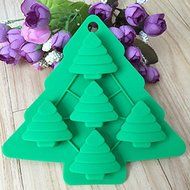 Lariy Cake Mold Christmas Tree Flexible Silicone Mould For Candy Chocolate Soap