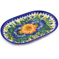 Ceramika Bona H2216G Polish Pottery Ceramic Platter Hand Painted, 9-Inch