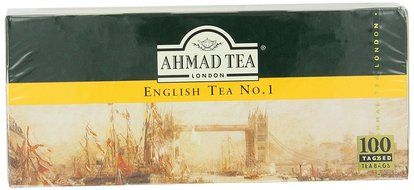Ahmad Tea English Tea No.1, 100 Tagged Teabags, (Pack of 6) N5