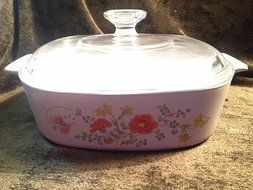 Corning Ware Wildflower 2 qt Casserole dish.