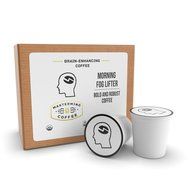 Morning Fog Lifter Single Serve Cups - Brain Enhancing Nootropic Coffee - 100% Ground Organic Coffee - Heightens...