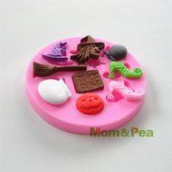 Mom&amp;pea 0528 Witch Shaped Silicone Mould for Fondant Cake Sugar Paste Cake Decoration 3d Cake Toppers Mold Soap... N2