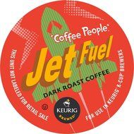 Coffee People Dark Roast, Jet Fuel, K-Cup Portion Pack for Keurig Brewers 24-Count N7