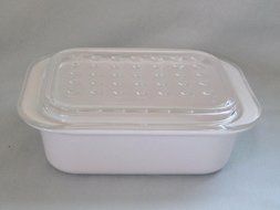 Vintage 1970s Corning Ware Pyrex Microwave FAST FOOD DISH w/ Lid 7" X 5 1/2" X 2"