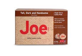 Joe Knows Coffee, Tall Dark and Handsome, Single Serve Pods, 12 Count/Box