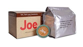 Joe Knows Coffee, Tall Dark and Handsome, Single Serve Pods, 12 Count/Box N7