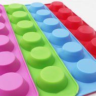 24 Cavity Silicone Muffin Cupcake Chocolate Cookie Baking Mold Mould Pan Tray shopping