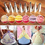 7pcs Stainless Steel Flower Icing Piping Nozzles Tips Pastry Cake Baking Tool