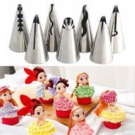 7pcs Stainless Steel Flower Icing Piping Nozzles Tips Pastry Cake Baking Tool N3
