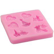 Mr.S Shop Love Heart Button Baby and Bear Shape Silicone Mold DIY Popular For Baking Decoration Tools,Small Size N4