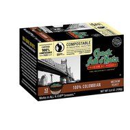 Chock full o'Nuts Coffee 100% Colombian Medium Roast, 12 Single Serve Cups, 3.8 Ounce