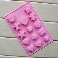 14 Hole Boy And Girl Shape Cake Ice Jelly Chocolate Molds,Silicone 20&iexcl;&Aacute;13&iexcl;&Aacute;1.5 CM(7.9&iexcl;&Aacute;5.1&iexcl;&Aacute;0.6 INCH)