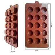 Jelly Silicone Cake Mold Shape 15-Hole Tent-Shaped Silicone Mold Fondant Cake Decorating Tools