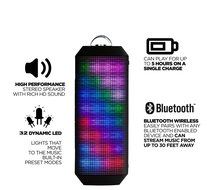 Abdtech 10W Wireless Portable Bluetooth Speakers 6 LED Light Visual Display Mode Powerful Sound with Build in... N4