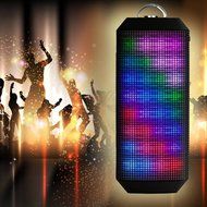 Abdtech 10W Wireless Portable Bluetooth Speakers 6 LED Light Visual Display Mode Powerful Sound with Build in... N6