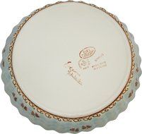 Boleslawiec Stoneware - Polish Pottery Pie Plate or Quiche Baker - Eva's Collection "Blue Sky Meadow" N3