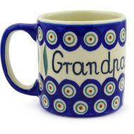 Ceramika Bona H7369E Polish Pottery Ceramic Mug Hand Painted, 12-Ounce
