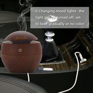 JUNCHI Ultrasonic Essential Oil Diffuser - Humidifier with LED Lights, Compact Size, Silent Operation and Easy-Travel... N3