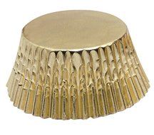 Fox Run Gold Foil Mini Baking Cups, 48-Count
