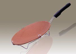 AND DESIGNS Handmade Tawa made of clay for authentic and traditional taste / Tawa 20 cm diameter &hellip;