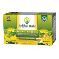 Buddha's Herbs Pure St John Wort's Flower Tea - 22-Count Tea Bags (2 Pack) - 100 % Natural N2