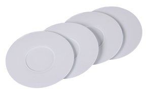 PNBB Silicone 4 Pcs Baking Cups with 4 Pcs Saurces Set of 8 White N2