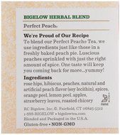 Bigelow Perfect Peach Tea Bags, 20 ct N2
