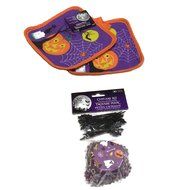 Halloween Decorations, Cupcakes Kit Includes Cupcake Pan, Cupcake Liners, Cupcake Picks and 2 Potholders N2