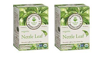 Traditional Medicinals Organic Nettle Leaf Herbal Tea -- 16 Tea Bags Each / Pack of 2