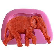 Lariy Cute Elephant Shape 3D Silicone Cake Fondant Mold, Cake Decoration Tools pink N6