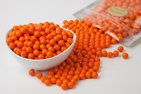 Orange Sixlets (1 Pound Bag)